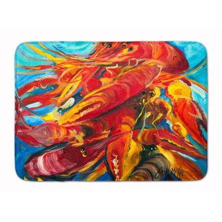 Carolines Treasures Crawfish Machine Washable Memory Foam Mat JMK1117RUG